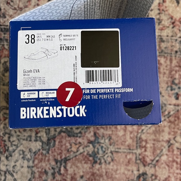 Birkenstock Classic White Thong Sandals - Picture 3 of 5